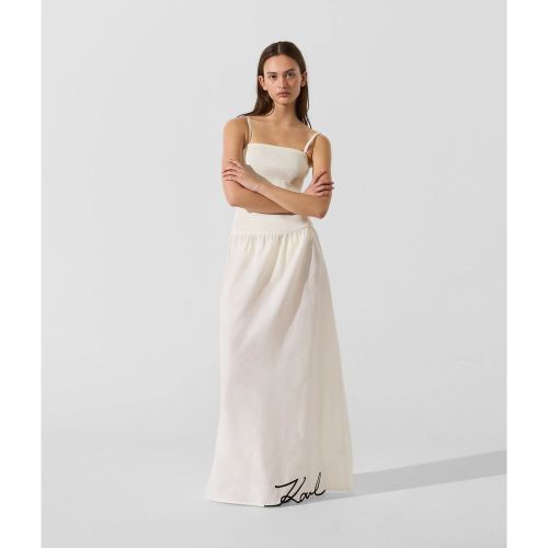 Robe Maxi À Taille Basse Signature, , , Taille: Xs - Karl Lagerfeld - Modalova
