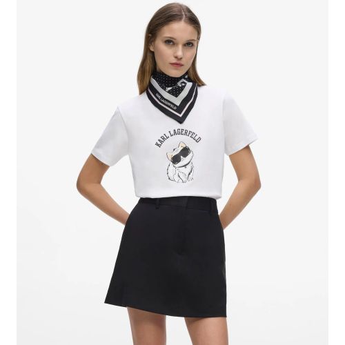 T-shirt À Motif Graphique Ikon Choupette, , , Taille: L - Karl Lagerfeld - Modalova