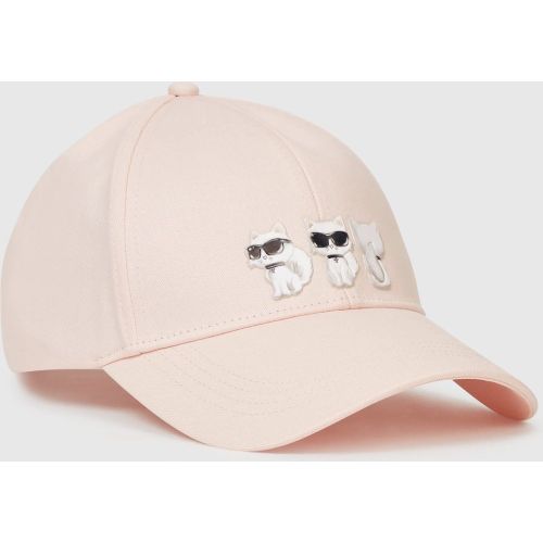 Casquette Ikon Choupette, , Rose À Peine, Taille: One Size - Karl Lagerfeld - Modalova