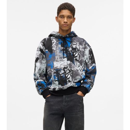 Sweat À Capuche Effet Peinture Intégral, , , Taille: Xs - KL Jeans - Modalova