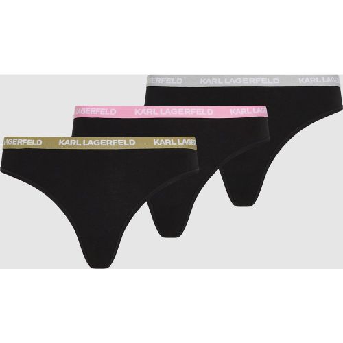 String Multicolore Avec Élastique À La Taille – Lot De 3, , --, Taille: Xs - Karl Lagerfeld - Modalova