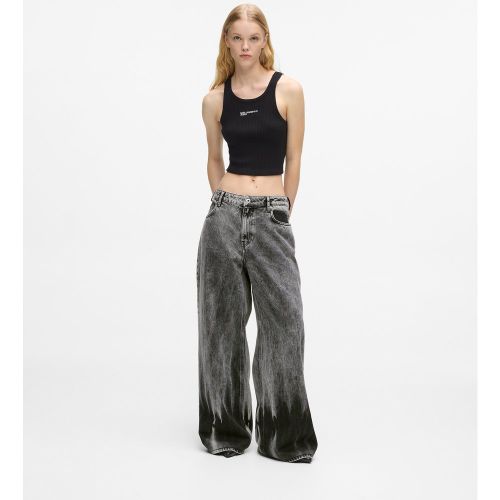 Jean Ample Taille Basse À Effet Blanchi, , , Taille: 27 - KL Jeans - Modalova