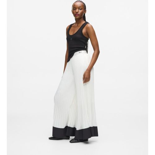 Pantalon À Pinces Et Jambes Larges, , , Taille: 38 - Karl Lagerfeld - Modalova