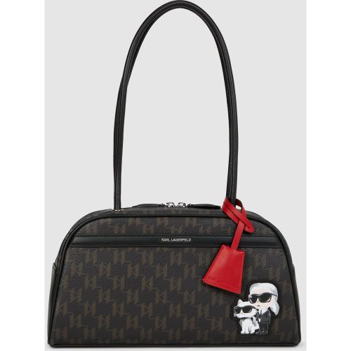 Sac Bowling Ikon Monogram, , , Taille: One Size - Karl Lagerfeld - Modalova