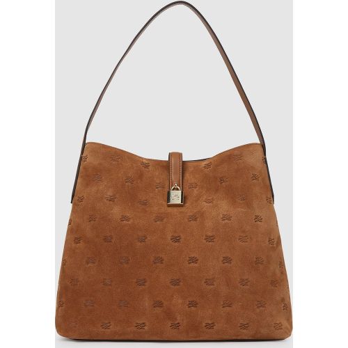 Sac Besace En Daim Avec Cadenas K/autograph, , , Taille: One Size - Karl Lagerfeld - Modalova