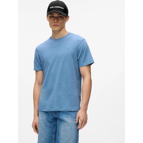 T-shirt Monogram En Lin Mélangé, , , Taille: Xs - Karl Lagerfeld - Modalova