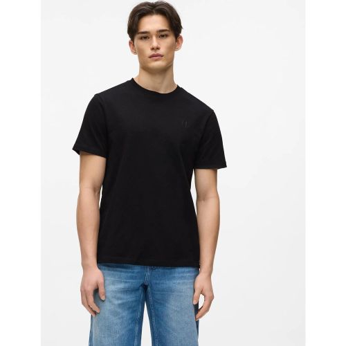 T-shirt Monogram En Lin Mélangé, , , Taille: Xs - Karl Lagerfeld - Modalova