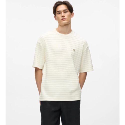 T-shirt À Rayures Texturées, , , Taille: Xs - Karl Lagerfeld - Modalova