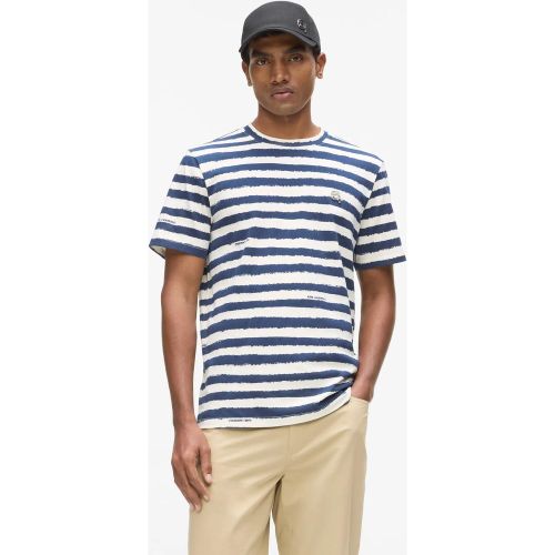T-shirt À Rayures Ikon, , , Taille: Xs - Karl Lagerfeld - Modalova