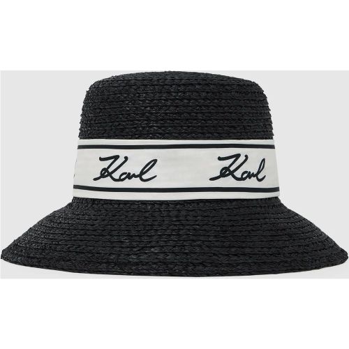 Chapeau De Soleil Avec Écharpe Signature, , , Taille: One Size - Karl Lagerfeld - Modalova