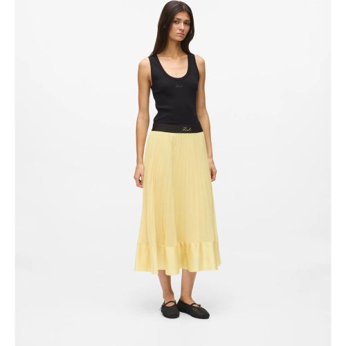 Jupe Plissée En Satin, , , Taille: 38 - Karl Lagerfeld - Modalova