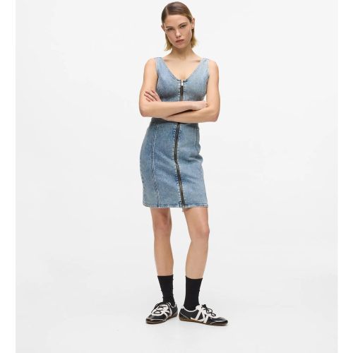 Robe En Denim À Col En V, , , Taille: Xs - KL Jeans - Modalova
