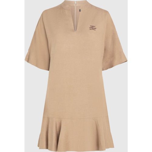 Robe Droite En Mélange De Lin, , , Taille: 38 - Karl Lagerfeld - Modalova