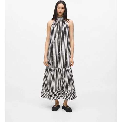 Robe Maxi À Encolure Licou À Rayures, , , Taille: 38 - Karl Lagerfeld - Modalova