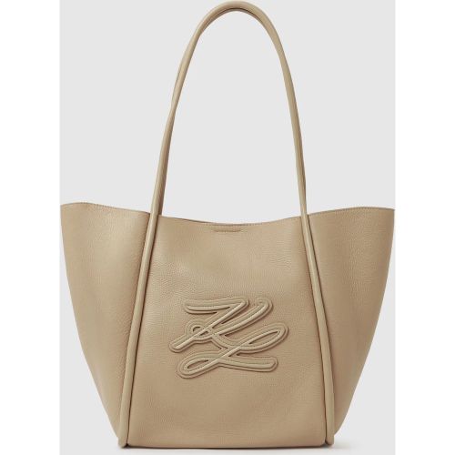 Sac En Toile K/autograph Avec Écusson De Taille Moyenne, , , Taille: One Size - Karl Lagerfeld - Modalova