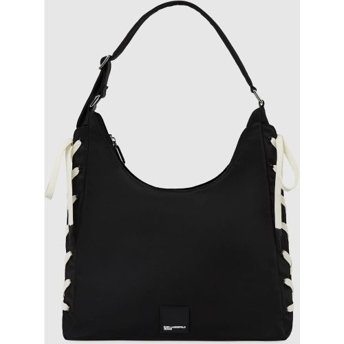 Sac En Toile À Lacets En Nylon, , , Taille: One Size - KL Jeans - Modalova