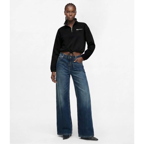 Jeans Effet Délavé Coupe Large Jambe Et Taille Basse, , , Taille: 2530 - KL Jeans - Modalova