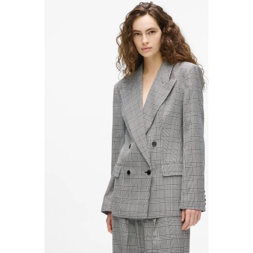Blazer À Carreaux Structuré, , --, Taille: 38 - Karl Lagerfeld - Modalova