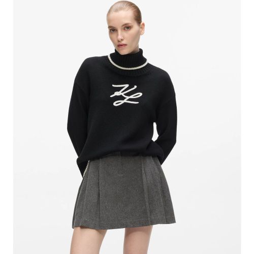Pull À Col Roulé En Soutache, , /, Taille: Xs - Karl Lagerfeld - Modalova