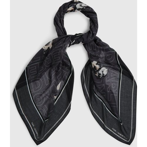 Écharpe Ikon En Mélange De Modal, , , Taille: One Size - Karl Lagerfeld - Modalova