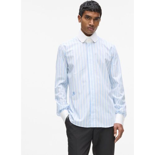 Chemise À Rayures Avec Col Contrasté, , , Taille: 39 - Karl Lagerfeld - Modalova