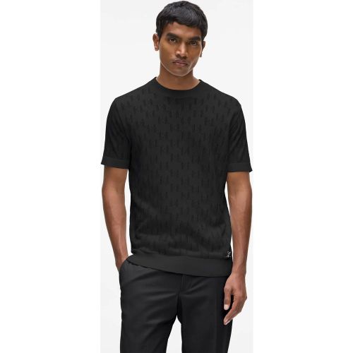 Pull À Manches Courtes Avec Motif Monogram, , , Taille: M - Karl Lagerfeld - Modalova