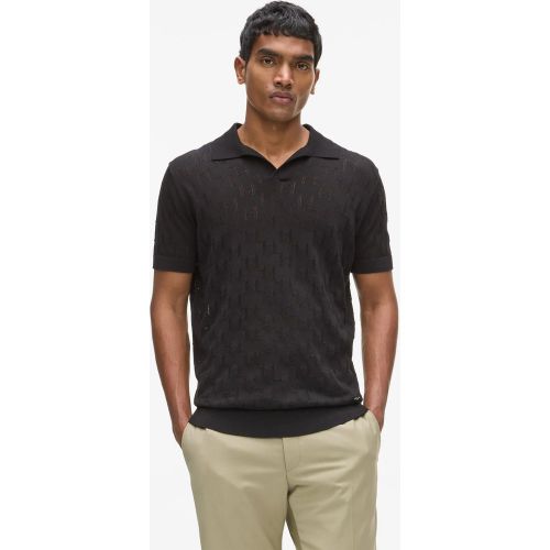 Polo En Maille À Motif Monogram, , , Taille: S - Karl Lagerfeld - Modalova