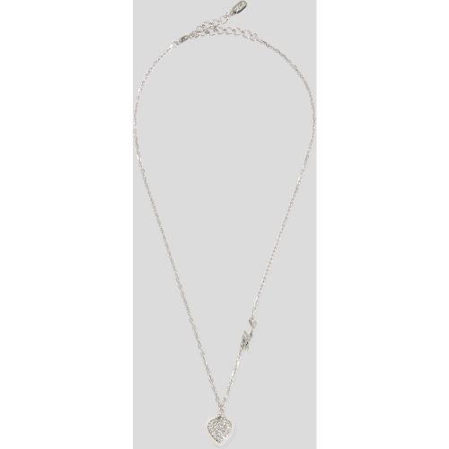 Collier À Breloque En Forme De Cœur Pavé, , , Taille: One Size - Karl Lagerfeld - Modalova