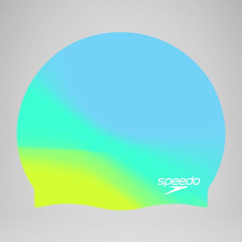 Bonnet de bain Junior multicolore en silicone bleu - One Size - Speedo - Modalova