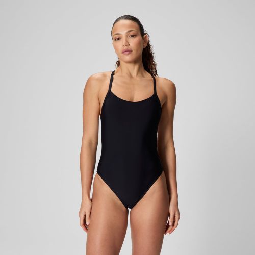 Monopièce à dos nageur unis, noir/blanc - 2XS - Speedo - Modalova