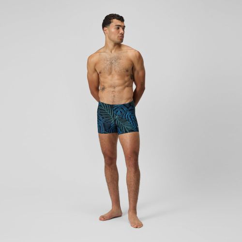 Square Leg Beachstar à motif imprimés, noir/bleu - S - Speedo - Modalova
