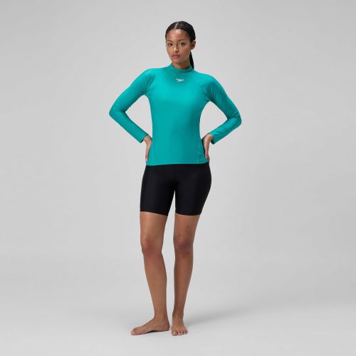 T-shirt rashguard à manches longues turquoise - 2XS - Speedo - Modalova