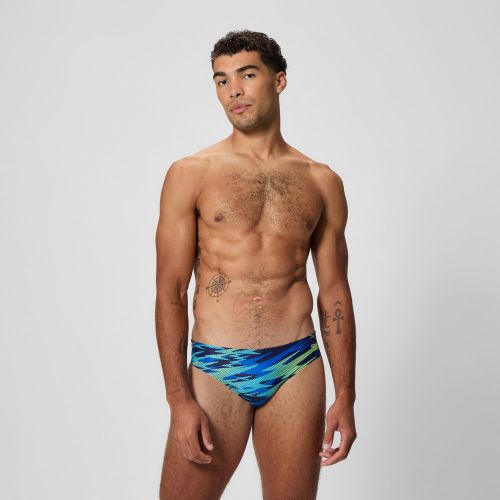 Slip de bain Hyperboom 6 cm imprimé bleu marine/bleu - 26 - Speedo - Modalova