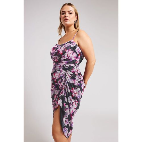 Robe Floral Plissée , Grande Taille & Courbes - Yours London - Modalova