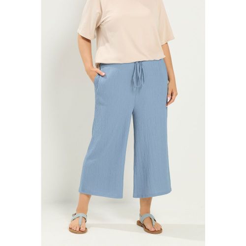 Jupeculotte Bleu Clair Effet Froissé Size 40 - Yours - Modalova