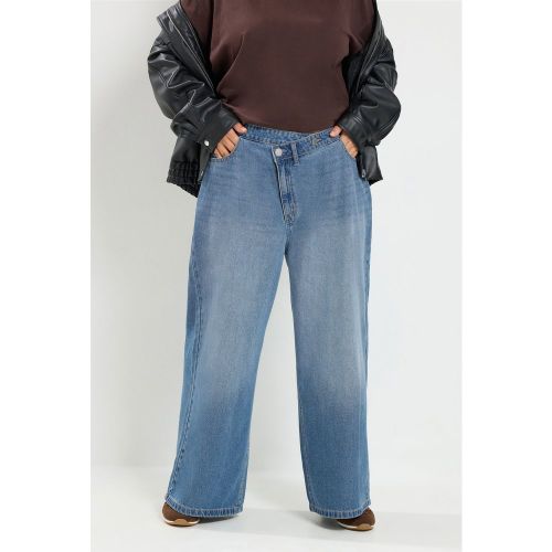 Jean Bleu Moyen À Taille Asymétrique Size Regular > 46 - Yours - Modalova