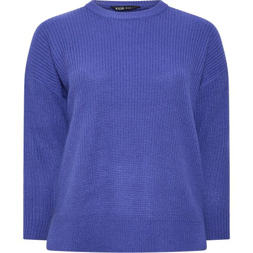Pull À Col Rond En Maille Violette Size 54-56 - Yours - Modalova