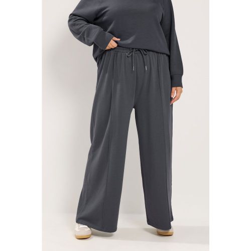 Pantalon De Jogging Large Gris À Cordon De Serrage Size Short > 46-48 - Yours - Modalova