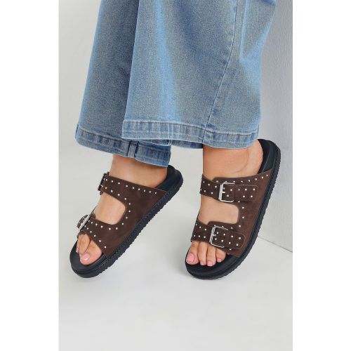 Sandales Marrons Cloutées Pieds Extra Larges Eee Size 38EEE - Yours - Modalova