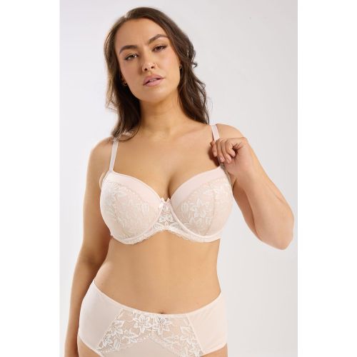 Soutiengorge Invisible Rembourré En Dentelle Rose Clair Size 100D - Yours - Modalova