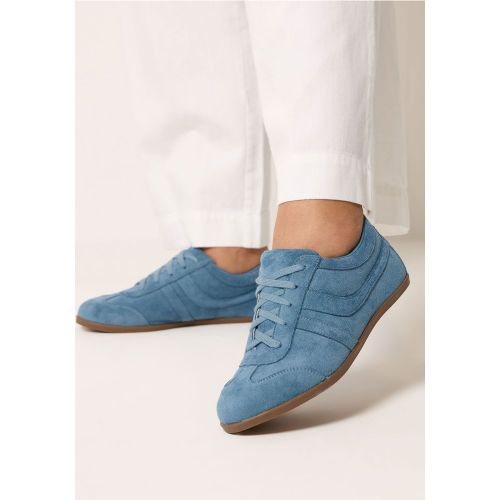 Baskets En Imitation Daim Bleu À Rayures, Coupe Extra Large Eeesize 38EEE - Yours - Modalova