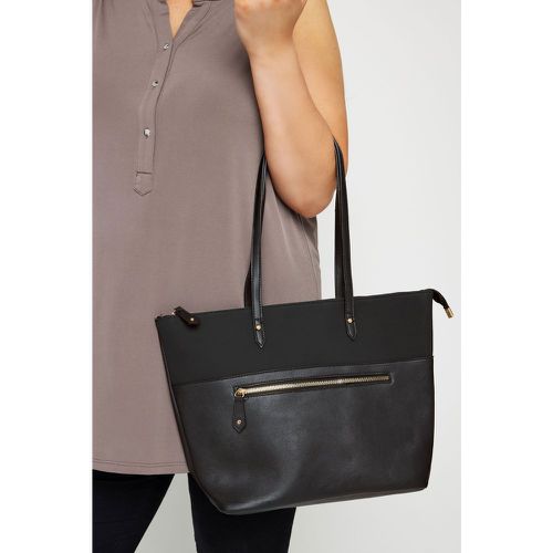 Shopping Bag Effet Daim & Cuir Fermeture Éclair - Yours - Modalova