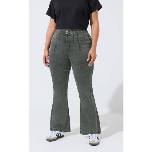 Jean Évasé Gris À Coutures Apparentes Size 50-52 - Limited Collection - Modalova