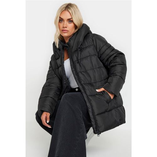 Curve Black Sporty Puffer Coat, Grande Taille & Courbes - Yours - Modalova