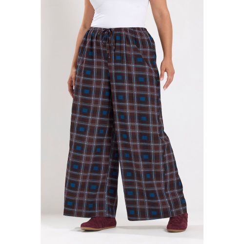 Pantalon Large Bordeaux À Carreaux Size Short > 46 - Yours - Modalova