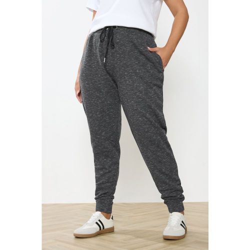 Pantalon De Jogging À Revers Gris Anthracite Size 48 - Yours - Modalova