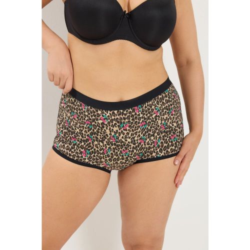 Et Lot De 5 Shortys À Taille Haute Marron Naturel/Motif Animaliersize 42-44 - Yours - Modalova