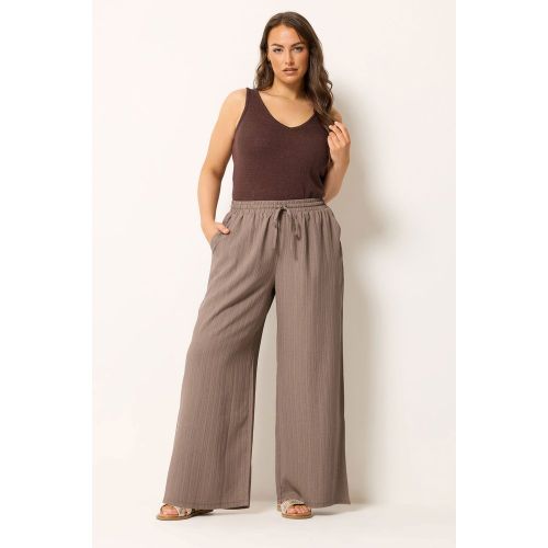 Pantalon Large Naturel Texturé Size Short > 46 - Yours - Modalova