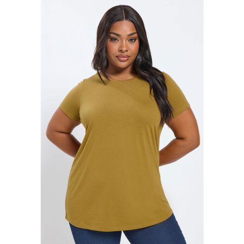 Tshirt Basique À Manches Courtes Vert Chartreuse Size 50-52 - Yours - Modalova