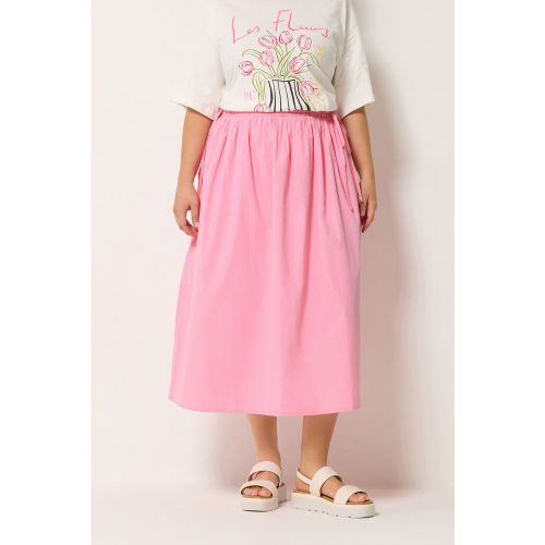 Jupe Milongue Rose En Popeline Size 46 - Yours - Modalova
